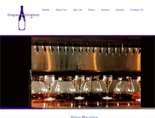 Tablet Screenshot of grapesngrowlers.com